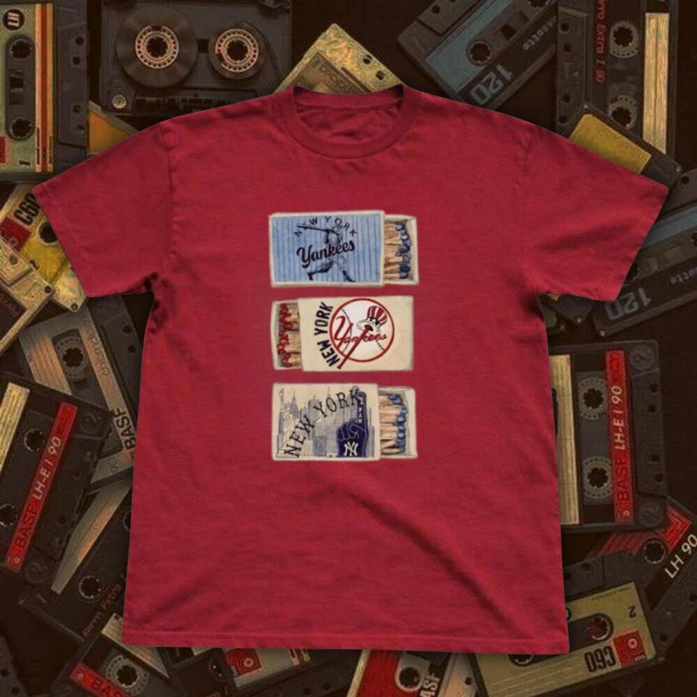 New York Yankees Red Cotton T Shirt